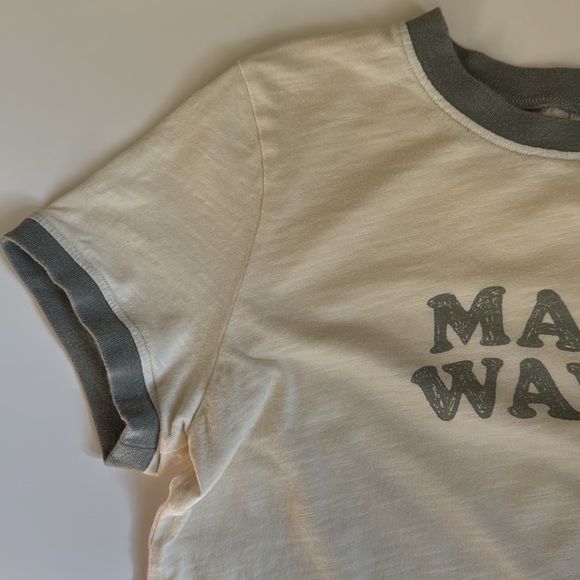 Rylee + Cru Make Waves Ringer Tee Size 10/12 - Picture 4 of 12